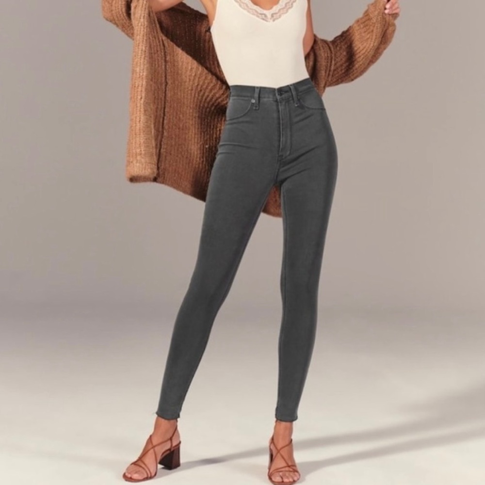 Abercrombie & fitch ultra high rise skinny jeans